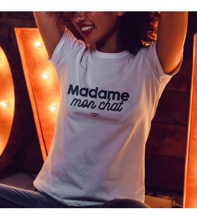 T-shirt Femme - Madame mon chat