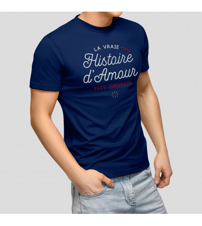 T-shirt Homme - La vraie Histoire d'amour