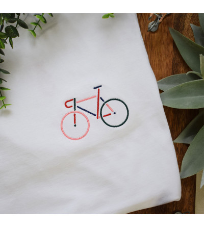 T-shirt Brodé - Vélo