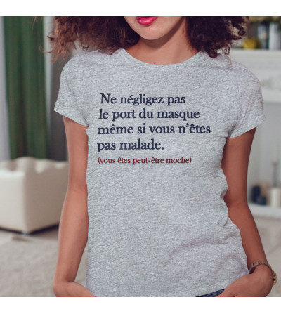 T-shirt Femme - Le port du masque