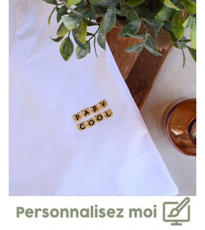 T-shirt Brodé - Personnalisé Scrabble