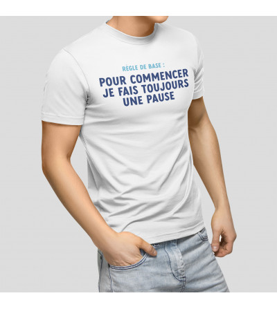 T-shirt Homme - Règle de base