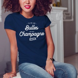 T-shirt Femme - Les bulles de mon champagne