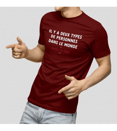 T-shirt Homme - Il y a deux types de personnes