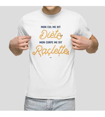 T-shirt Homme - Mon corps me dit Raclette