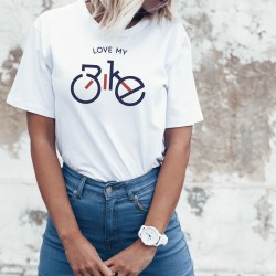 T-shirt Femme - Love my bike