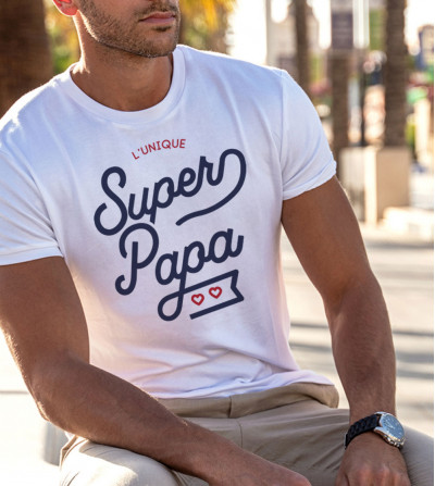 T-shirt Homme - Super Papa