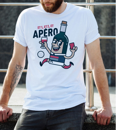 T-shirt Homme - Et un et Deux et Apéro