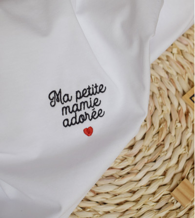 T-shirt Brodé - Ma petite Mamie Adorée