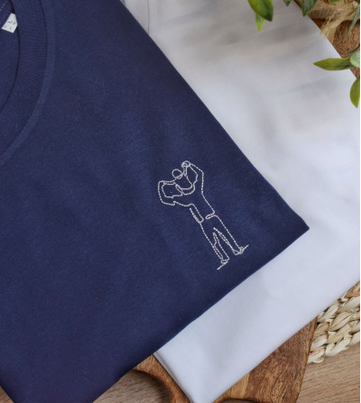 T-shirt Brodé - Papa Fiston