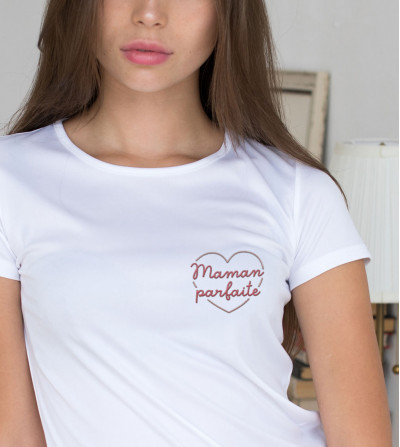 T-shirt brodé - Maman Parfaite