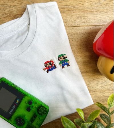 T-shirt Enfant Brodé - Mario