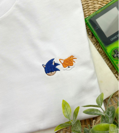 T-shirt Enfant Brodé - Sonic