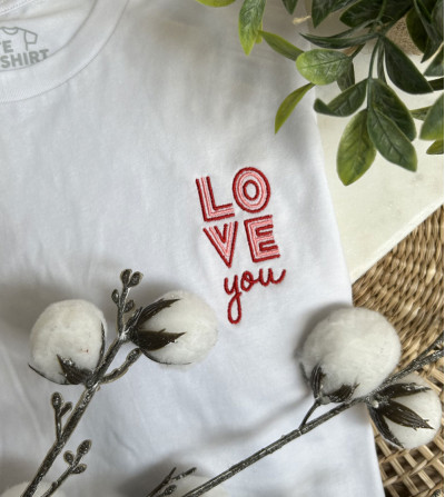 T-shirt brodé - Love You