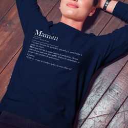 Sweat-shirt Femme - Maman Définition