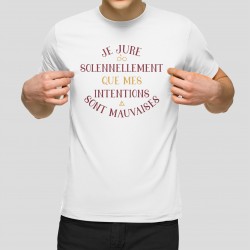 T-shirt Homme - Je jure solennellement